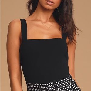 Symbolize Black Sleeveless Bodysuit